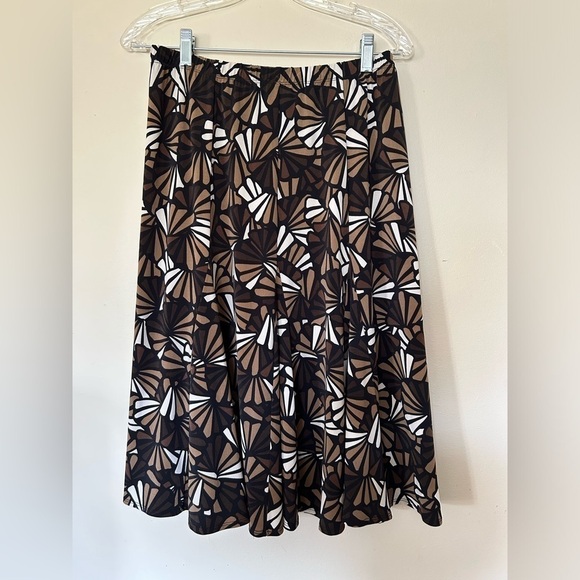 VTG Y2K CHICO’S M Midi Skirt Women Paisley Boho Liquid Fabric Whimsigoth festiva - Picture 2 of 9